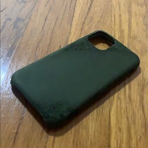 iPhone 11 Pro fluffy green case